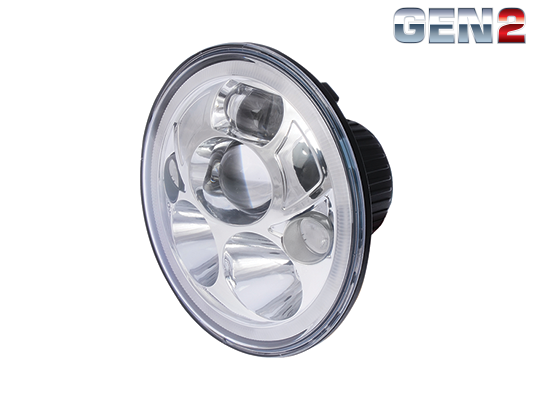 Great Whites: 7 inch LED sealed beam high/low headlight insert with park light