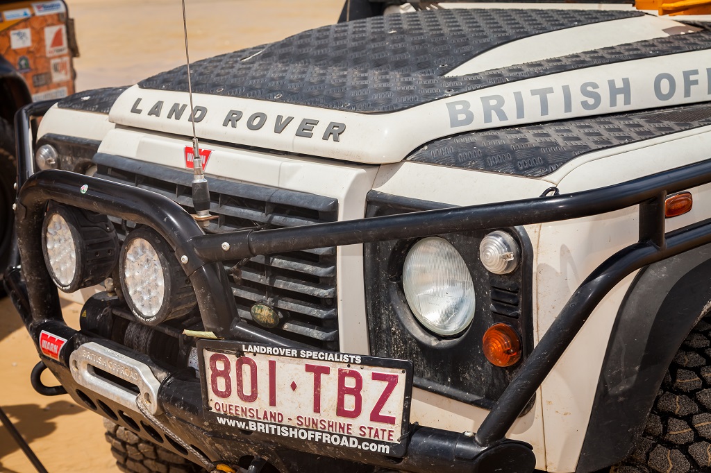 British Off Road custom built Land Rover Defender for filming The Off Road Adventure Show