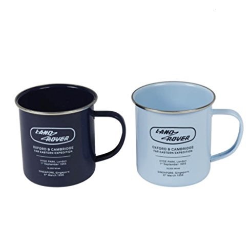 Land Rover Heritage Enamel Mugs, Set of 2	 